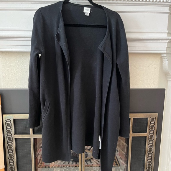J Crew open long wool blend cardigan in XS - Picture 3 of 5